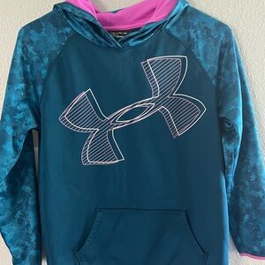 Under Armour Kids Teal and Purple Hoodie Sz YXL